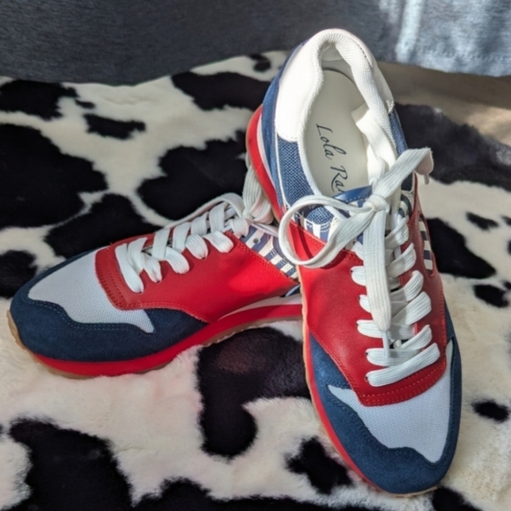 Red and Blue Street Sneakers